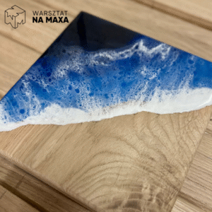 dekoracje z żywicy - fala