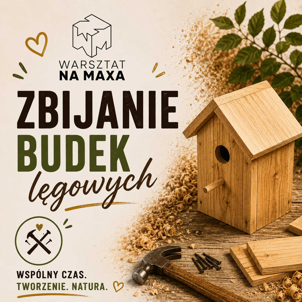Budki lęgowe dla ptaków – stolarskie zajęcia dla dzieci
